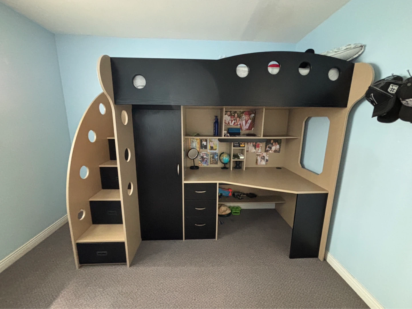 JYSK NIKA Loft Bed With Desk and Storage (Twin) - photo 4