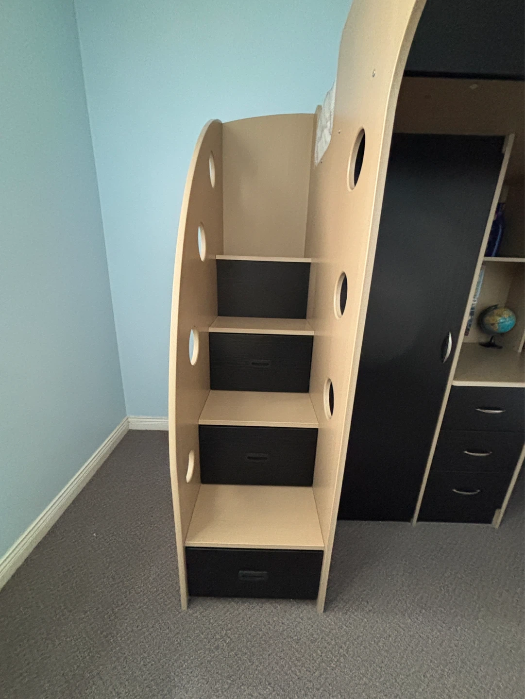 JYSK NIKA Loft Bed With Desk and Storage (Twin) - photo 2
