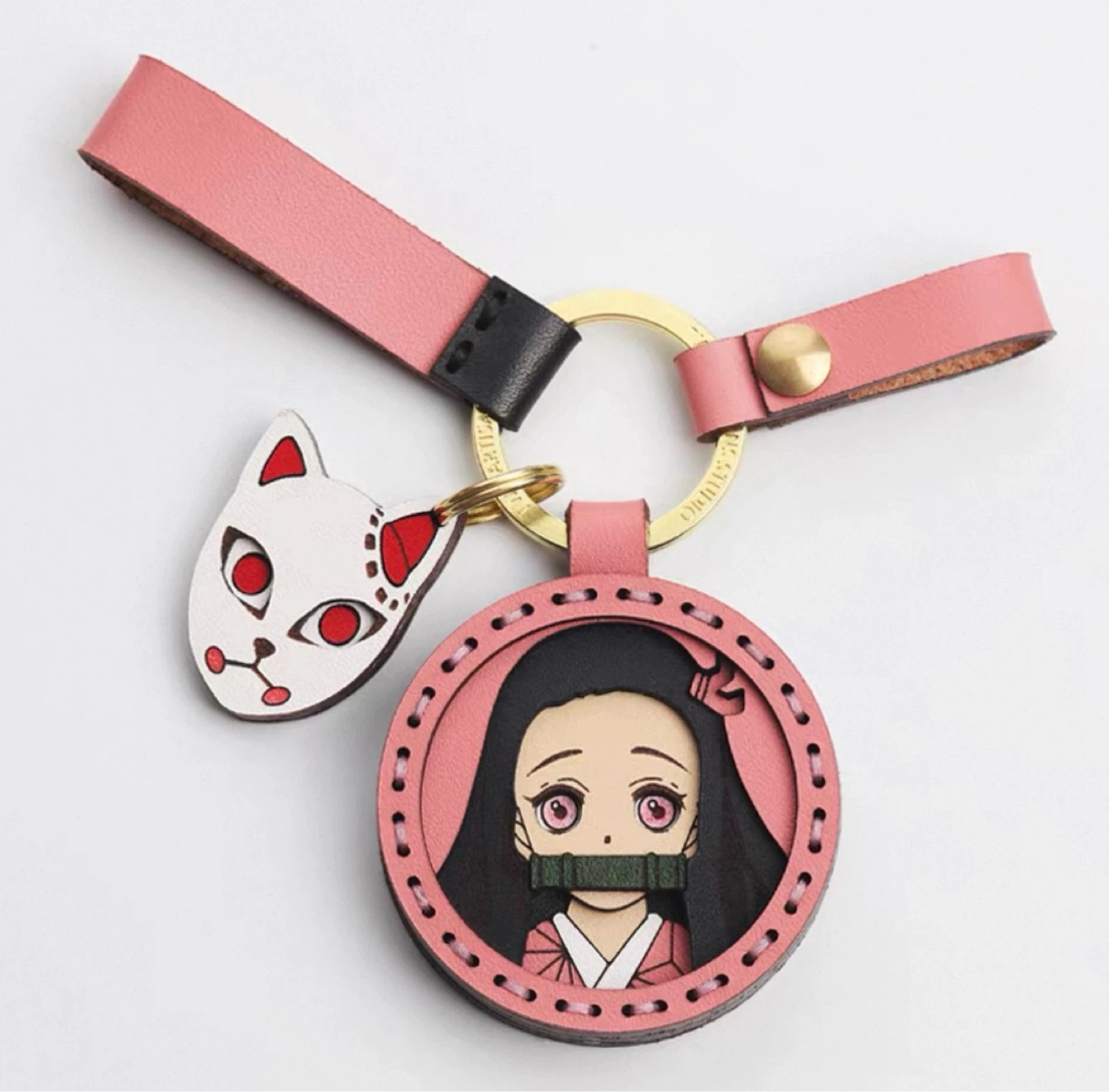 Demon Slayer Leather Keychain Nezuko