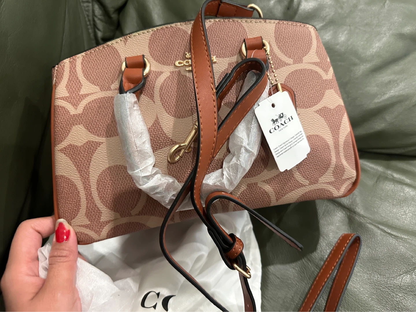 Coach Signature Canvas Satchel Bag - photo 2