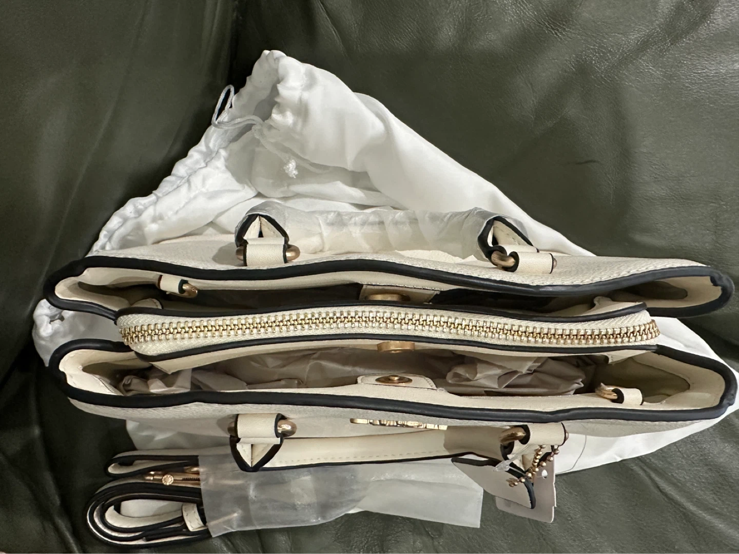 Coach White Leather Tote Bag - photo 2
