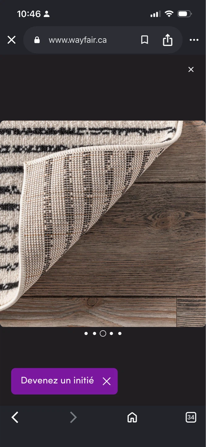 New Joanne black/ivory rug 9’ X 12’ - photo 5