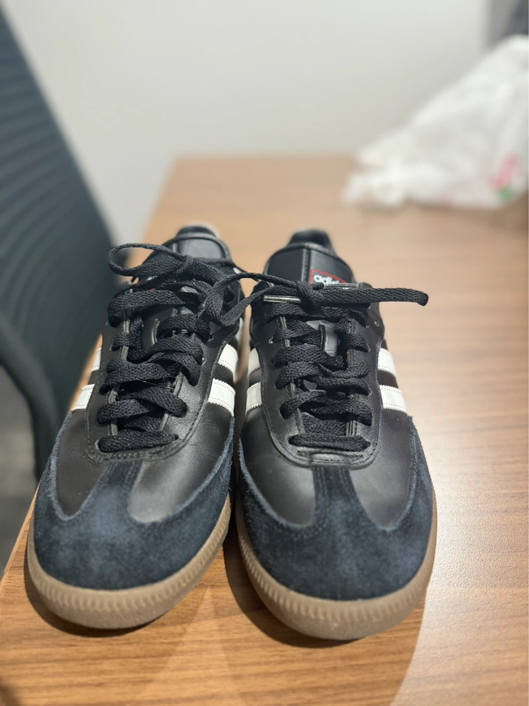 Adidas Samba Classic Black White Gum Shoes - photo 4