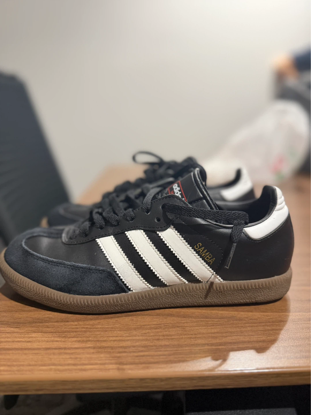 Adidas Samba Classic Black White Gum Shoes - photo 3