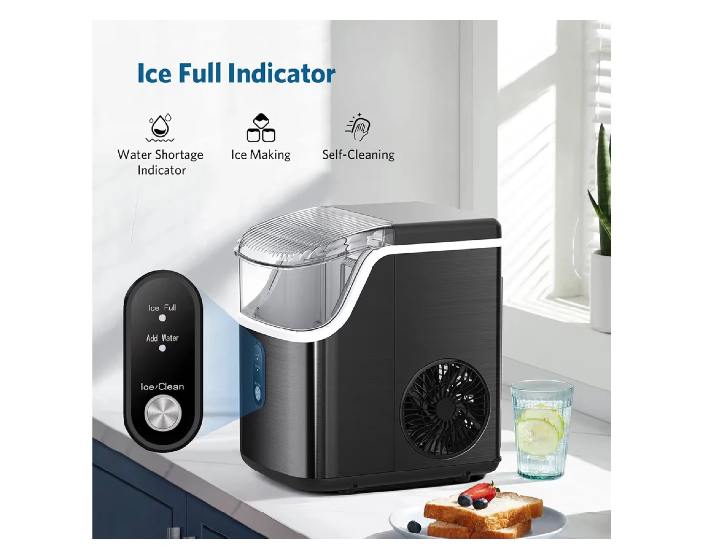 Countertop Ice Maker - 34 LBS/24H, 7 Mins Ice Out - photo 5