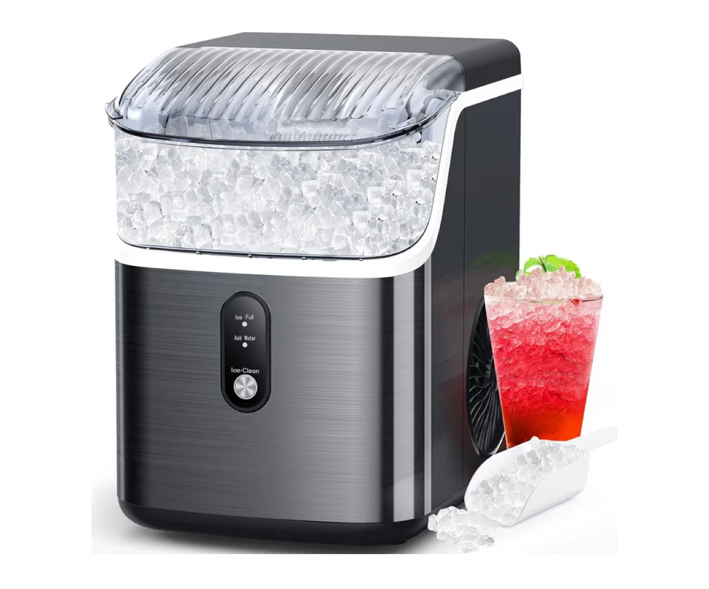Countertop Ice Maker - 34 LBS/24H, 7 Mins Ice Out