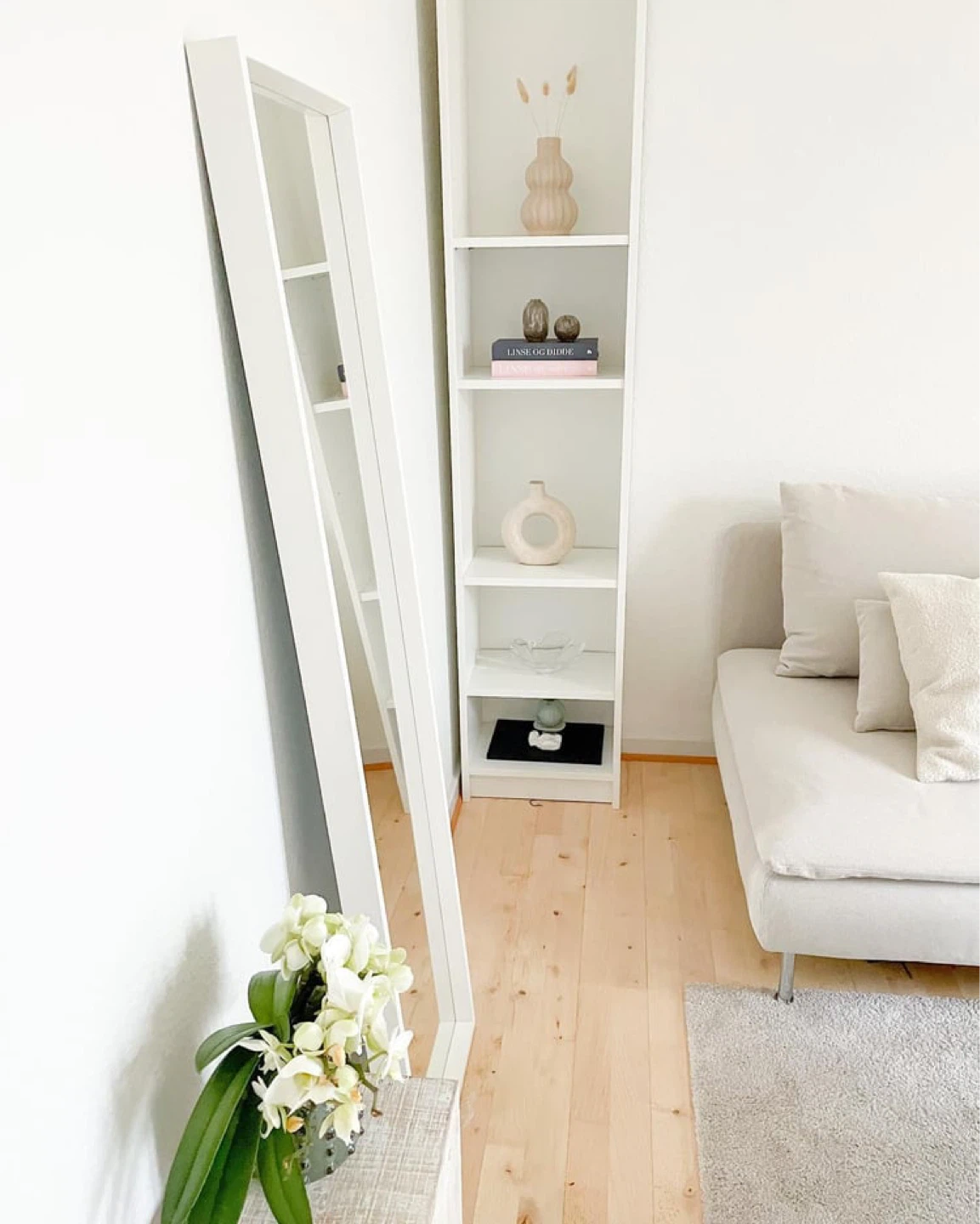 IKEA NISSEDAL Mirror, White, 40x150 cm - photo 2