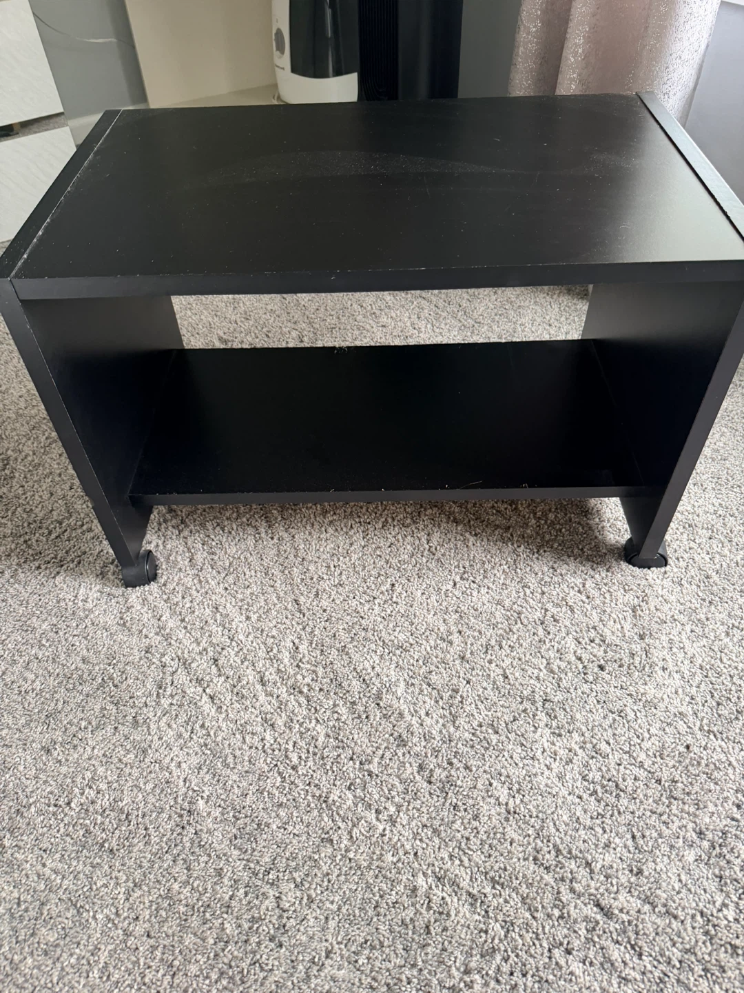Black Console Table with Shelf