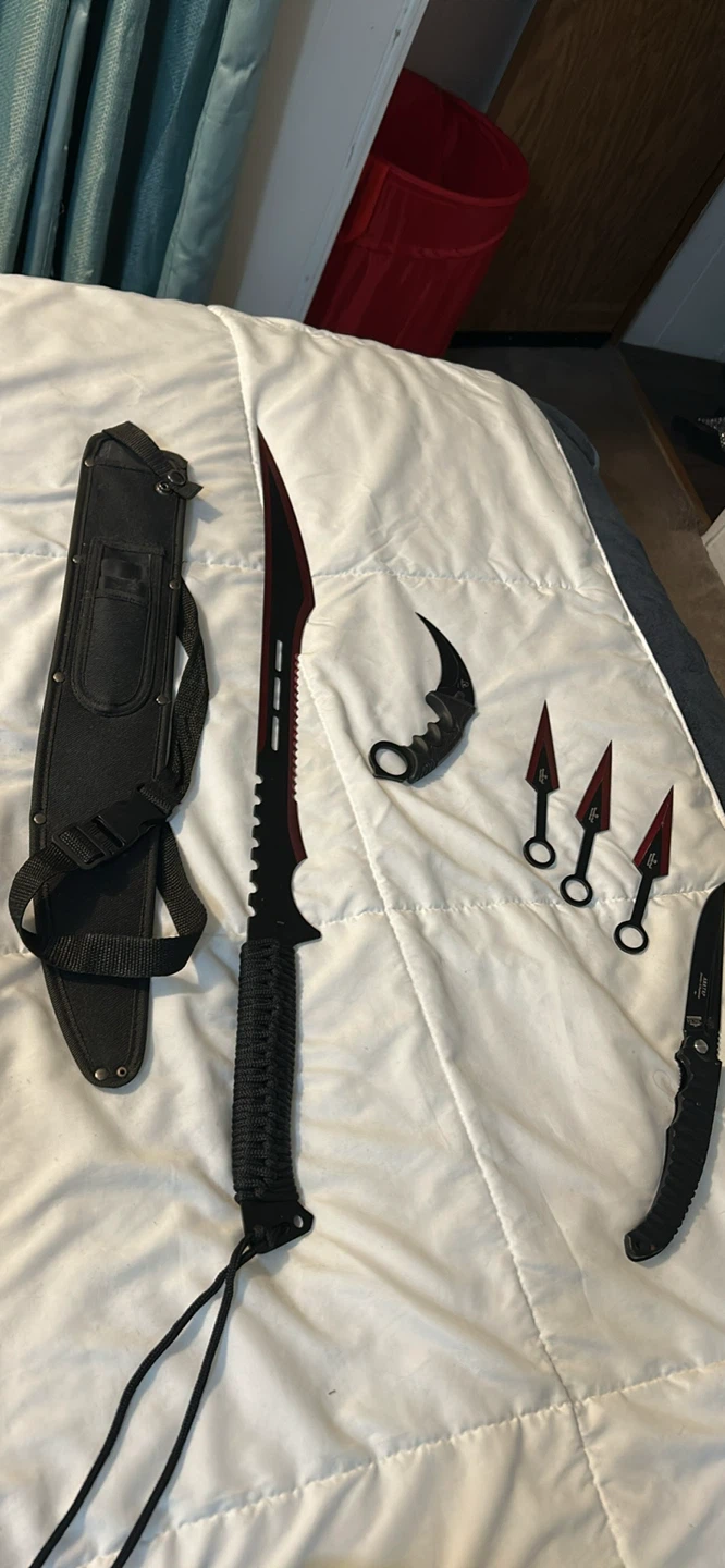 Tactical Knife Set with Sheath