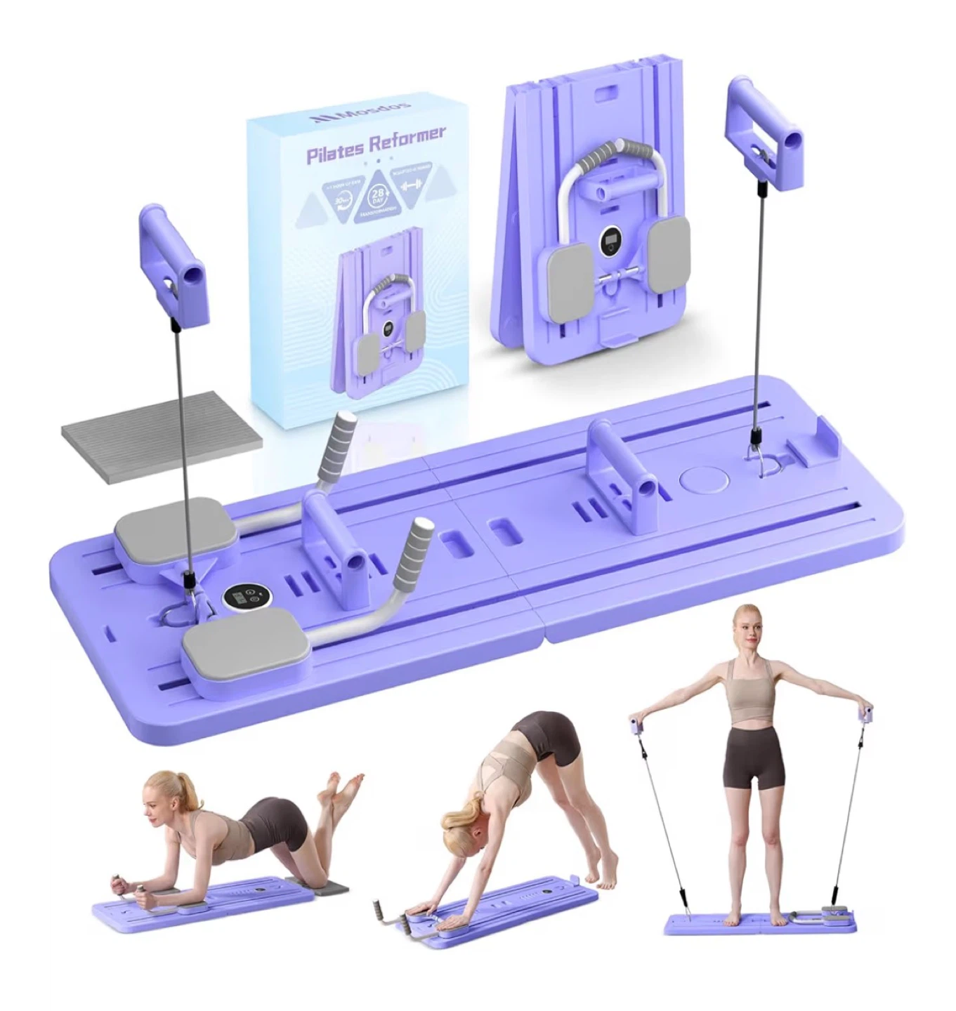 Pilates Reformer with Resistance Bands