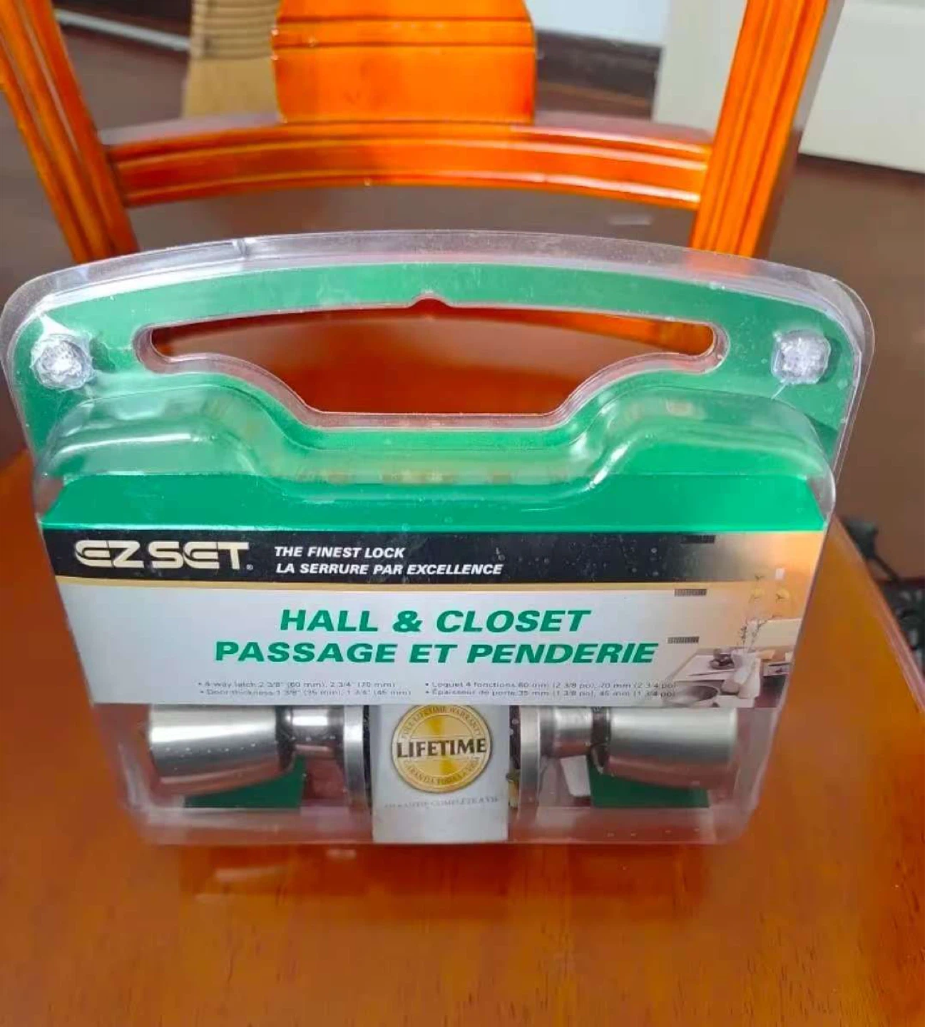 EZ SET Hall & Closet Passage Lock