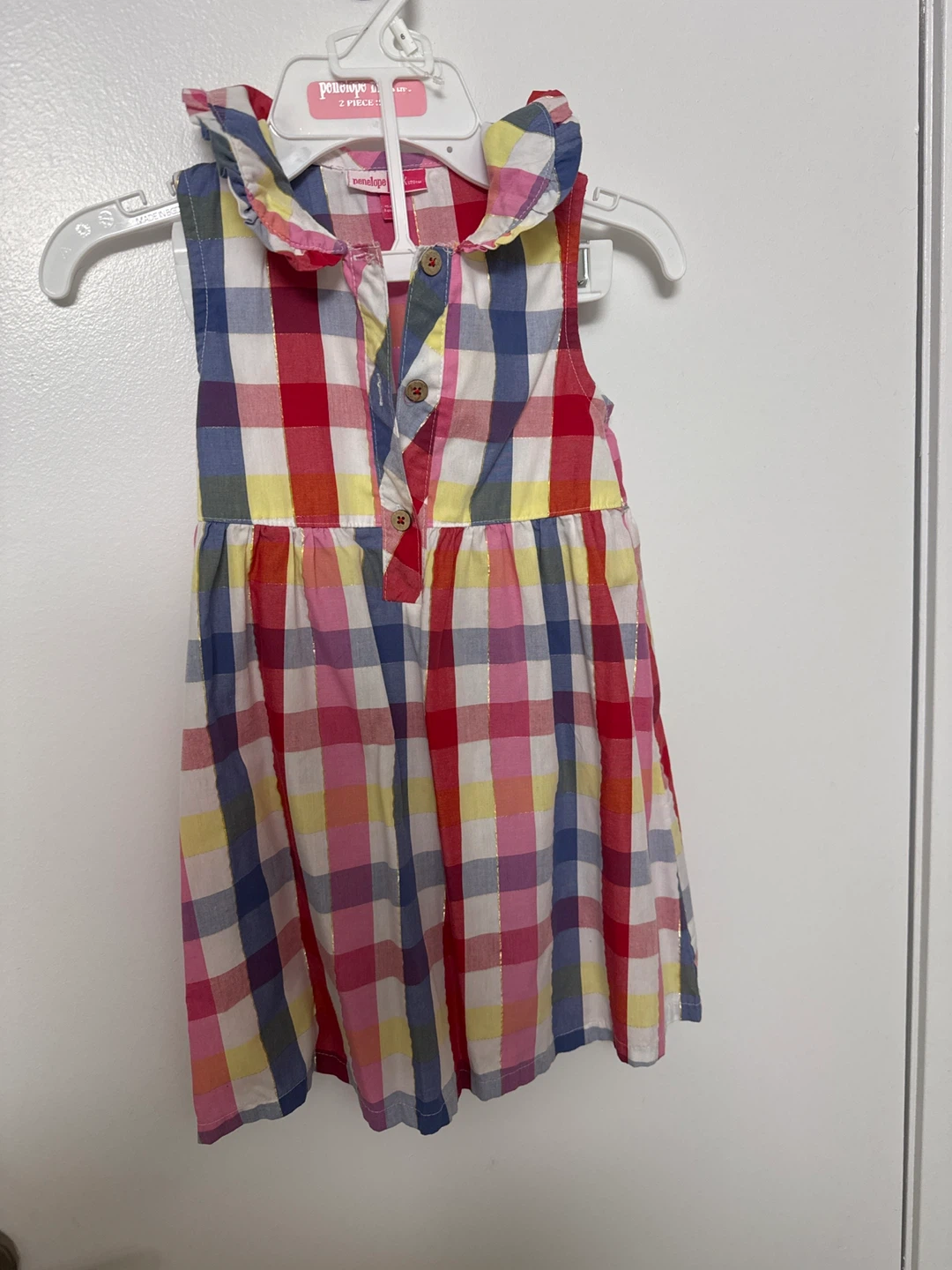Penelope Mack Girls Plaid Ruffle Dress