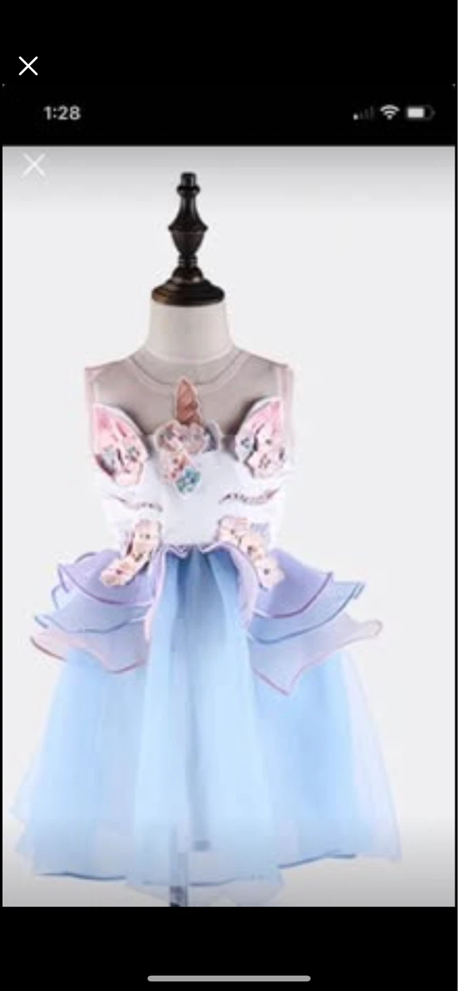 3-5T Unicorn Dress Costume for Kids - photo 2