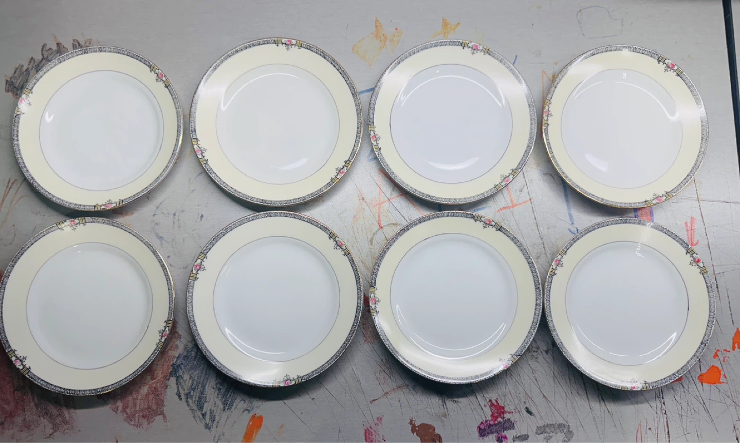 Meito The Hampton Dinner Plates Floral Made In Japan Set Of 8 - photo 2