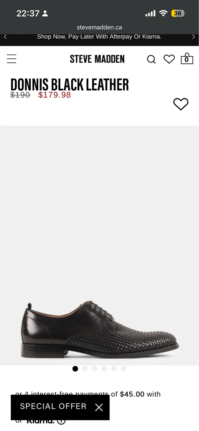 Call It Spring "Donnis" Black Vegan Leather Dress Shoes