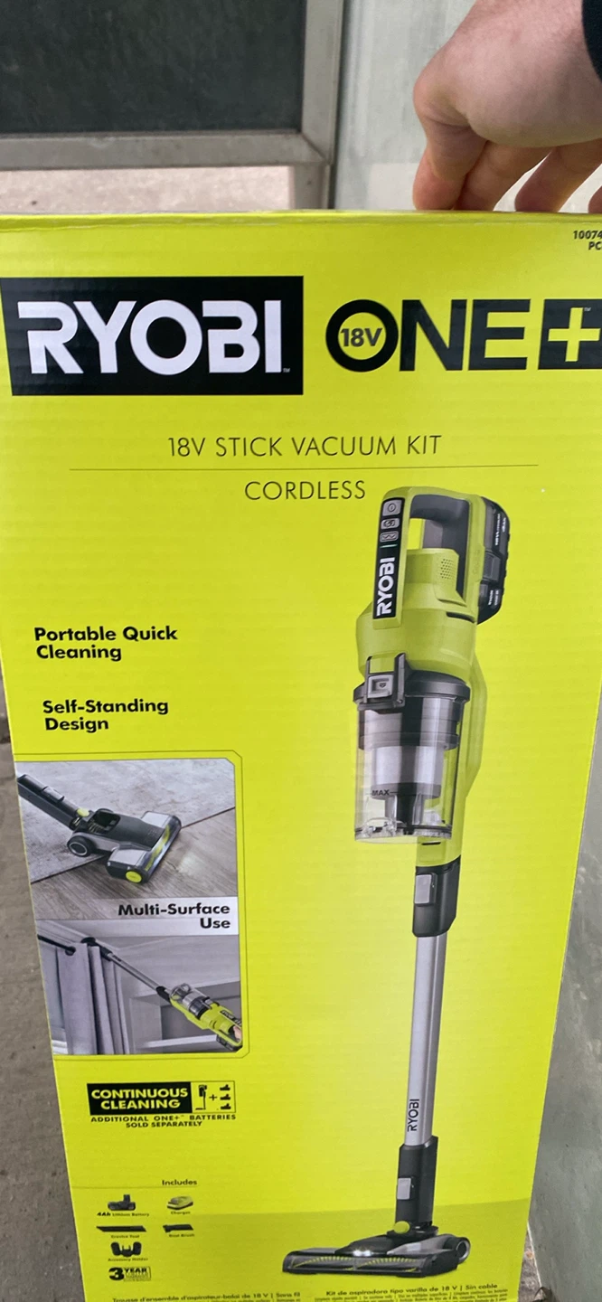 Ryobi ONE+ 18V Cordless Stick Vacuum Kit
