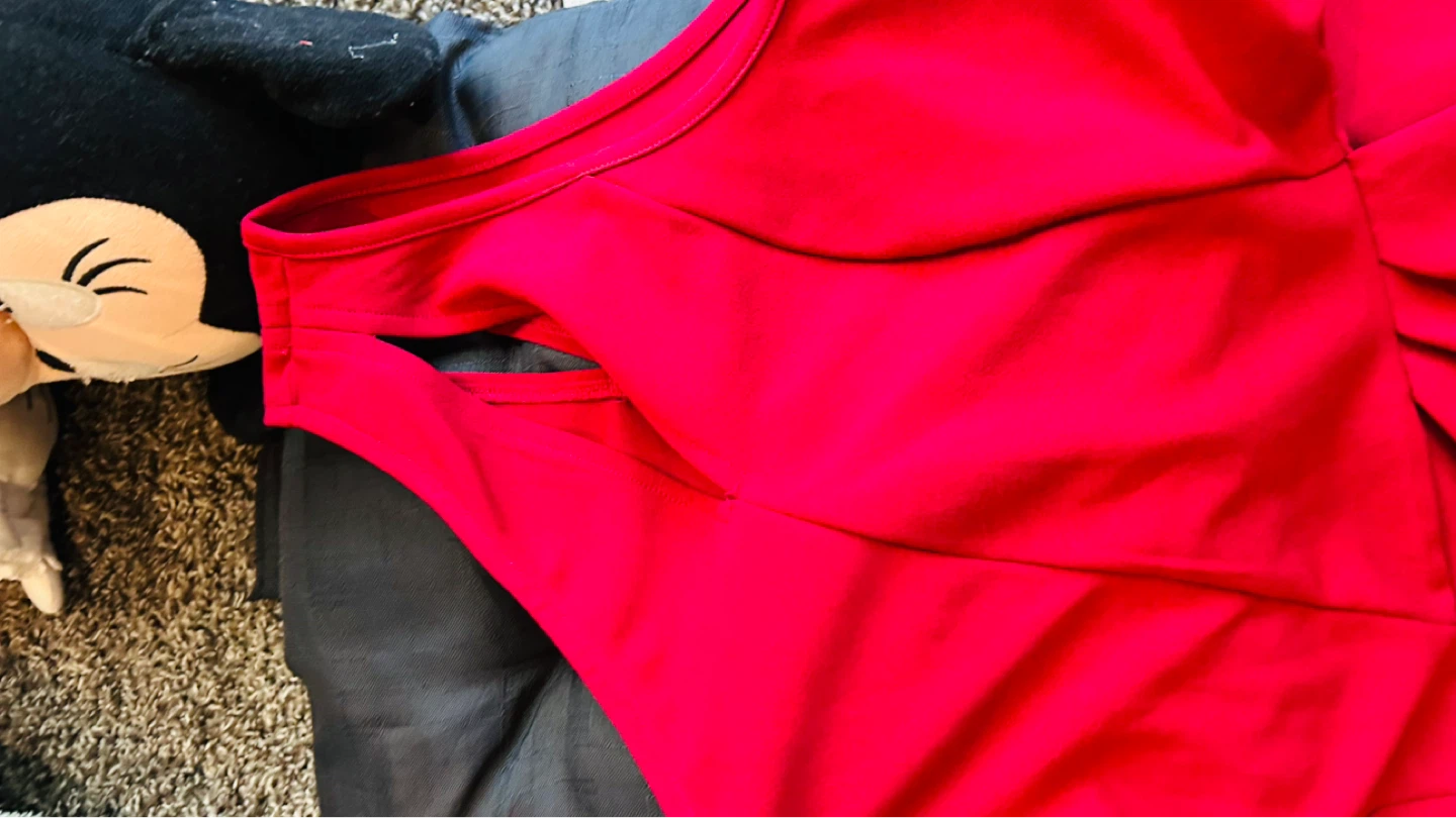 Red One-Shoulder Cocktail Dress