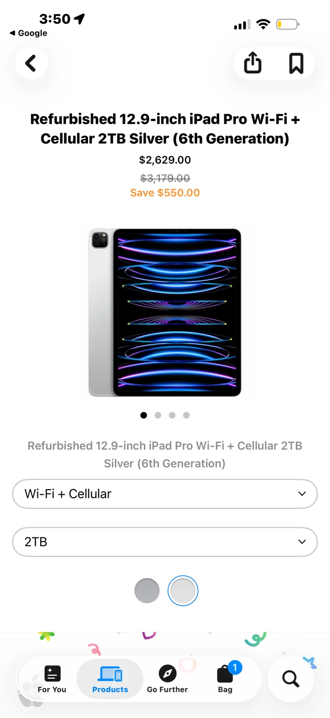 Apple 12.9-inch iPad Pro Wi-Fi + Cellular 2TB - photo 4