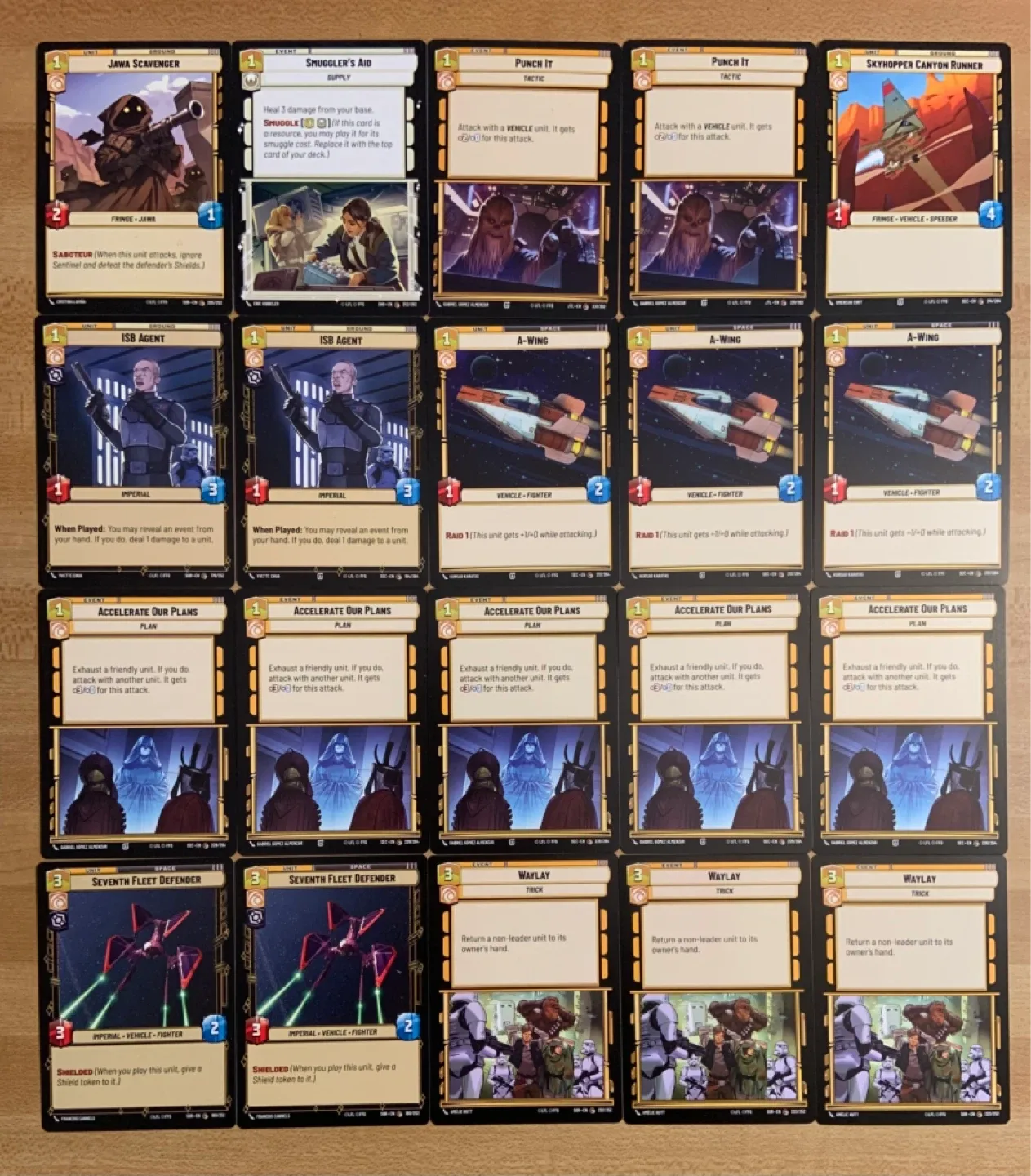 Star Wars Unlimited Bulk Card Lot 40 Cards LP Bundle