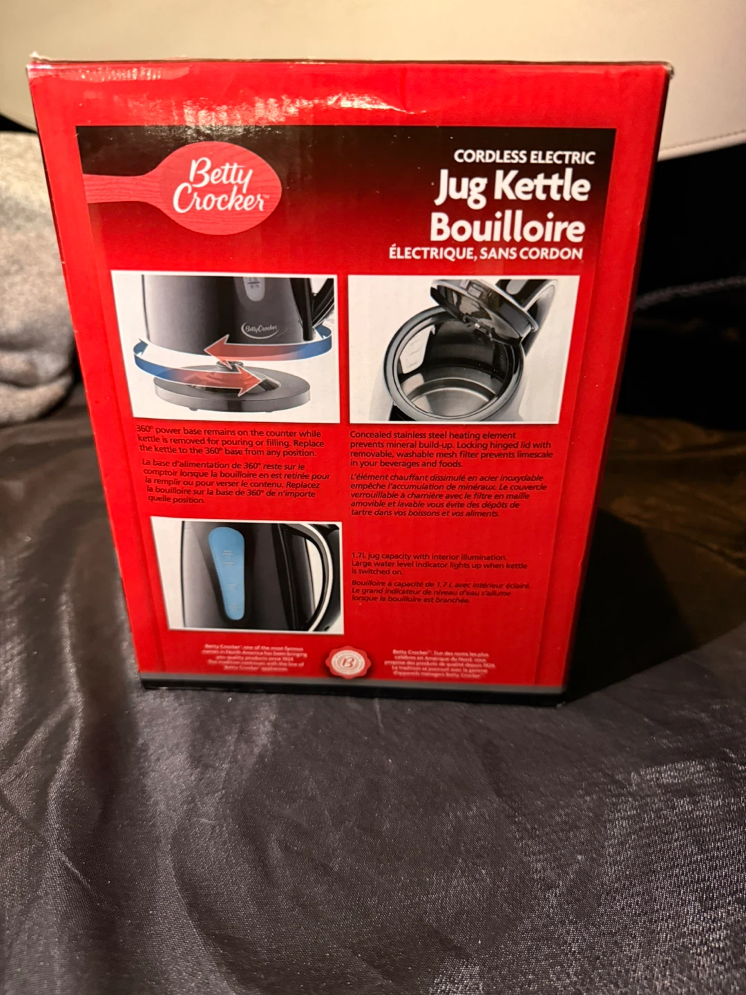Betty Crocker Cordless Electric Jug Kettle 1.7L - photo 3