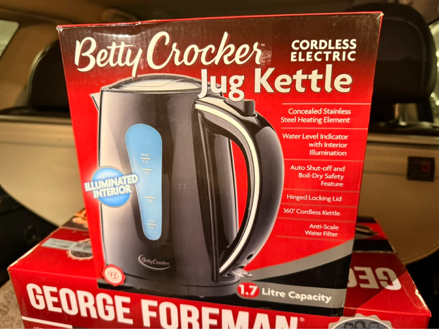 Betty Crocker Cordless Electric Jug Kettle 1.7L