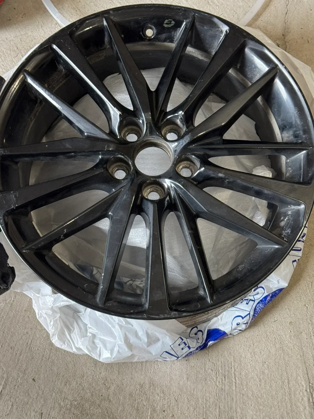Black Alloy Wheel 19x8.5J‌ OEM ORIGINAL