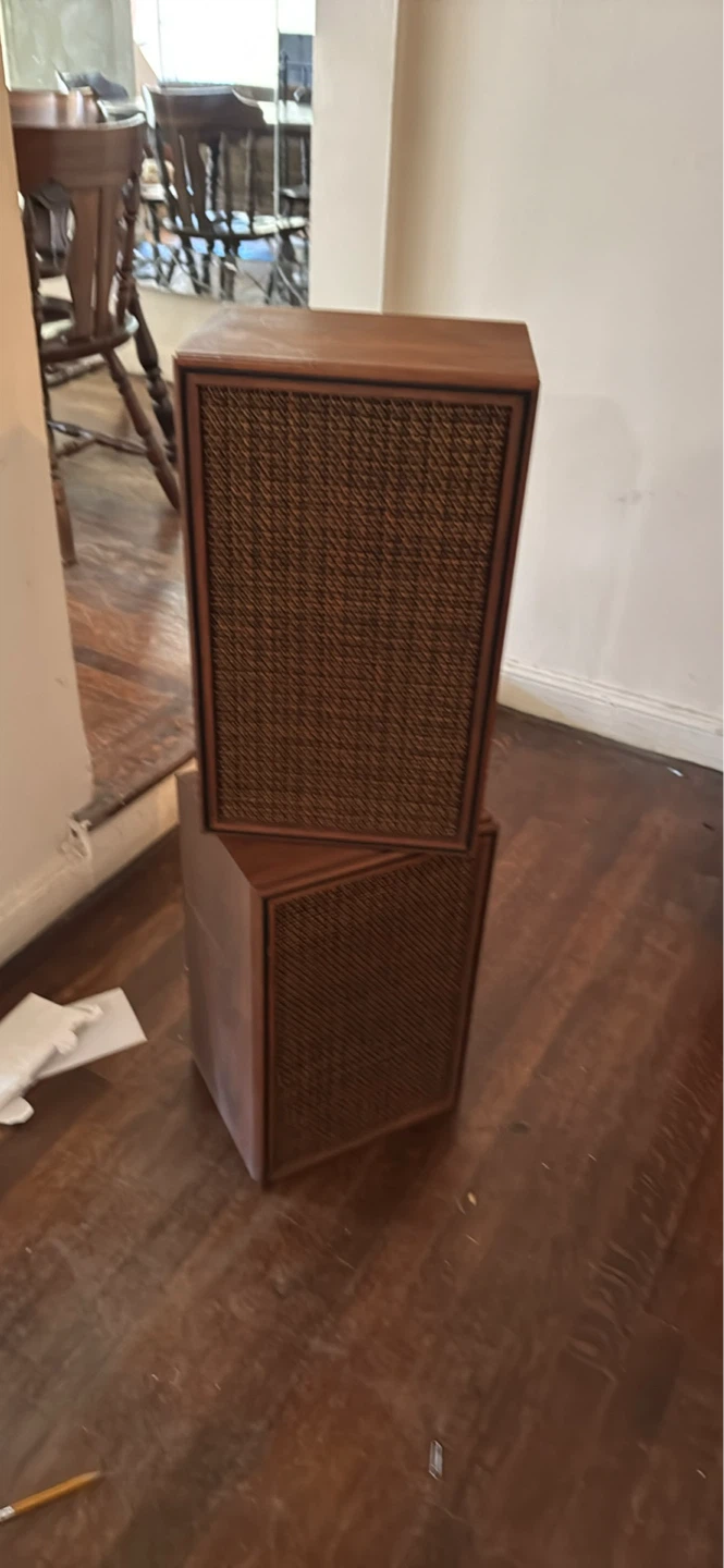Vintage Wooden Speaker Cabinets