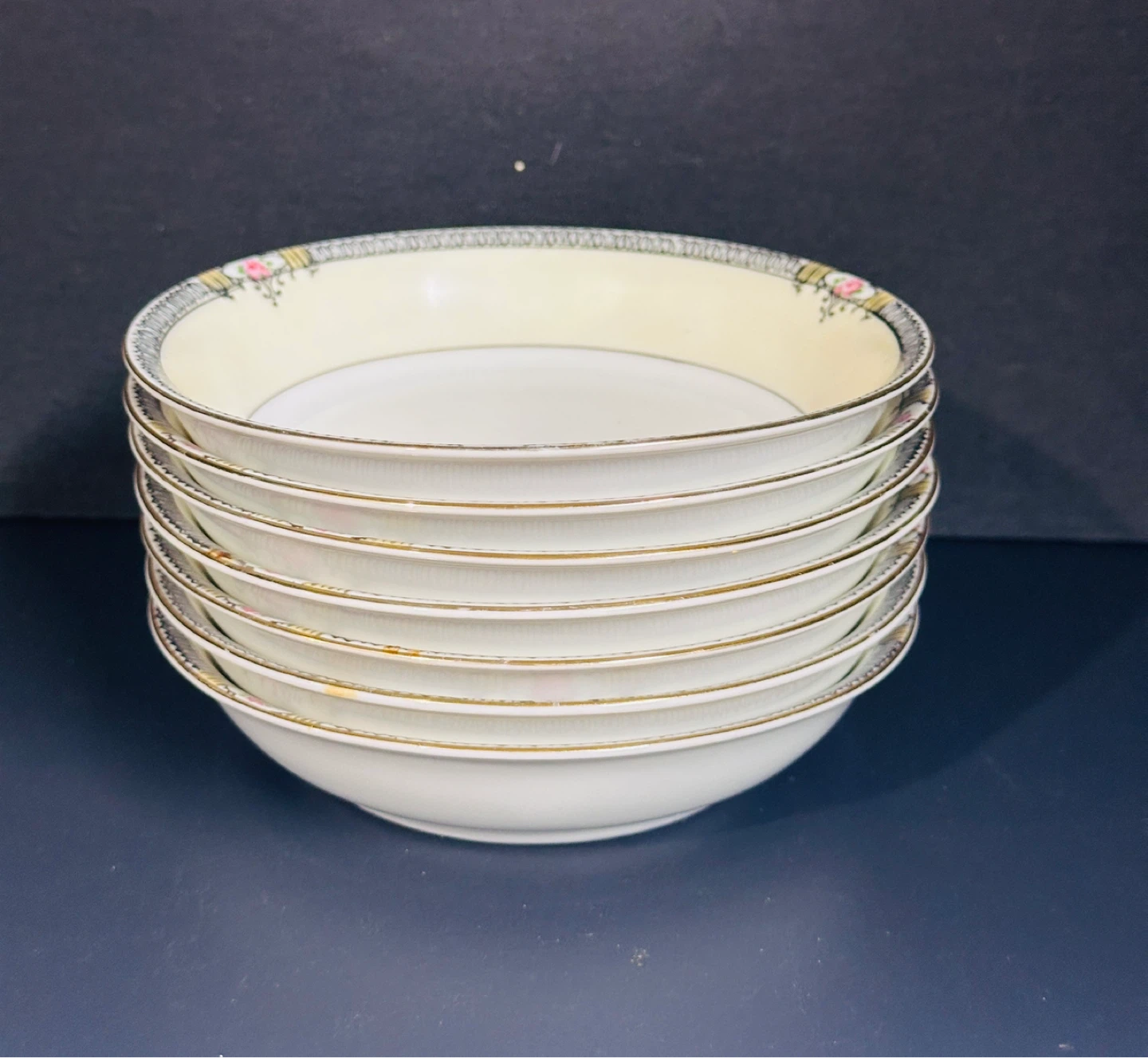 Meito The Hampton Bowl Floral Made In Japan Set Of 7