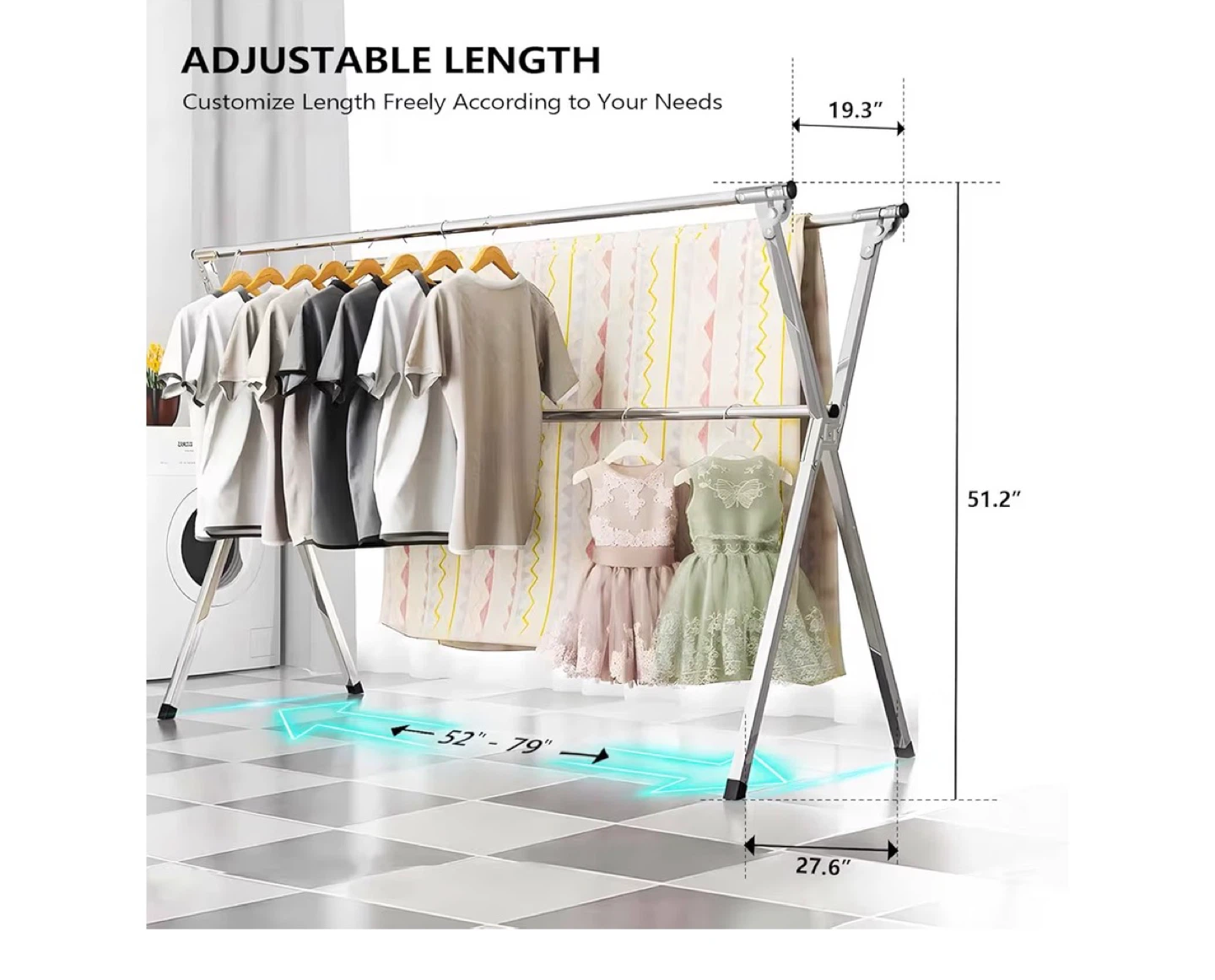 Space Saver Stainless Steel Drying Rack - photo 2