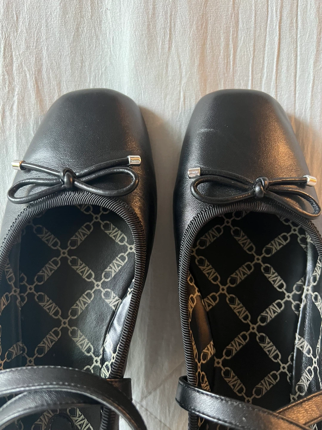 Michael Kors Black Ballet Flats with Straps - Size 7 - photo 3