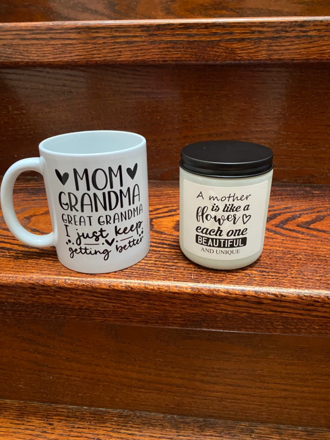 Gift Set: Mom Grandma Mug & Scented Candle