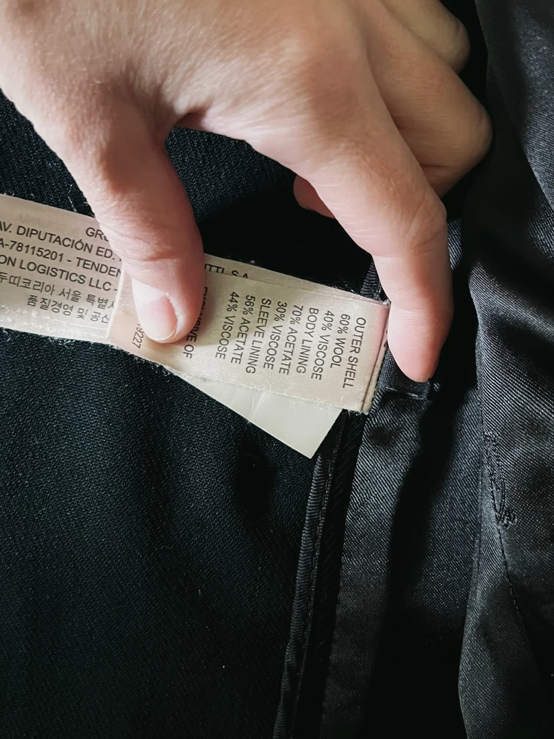 Massimo Dutti Black Double-Breasted Blazer - photo 4