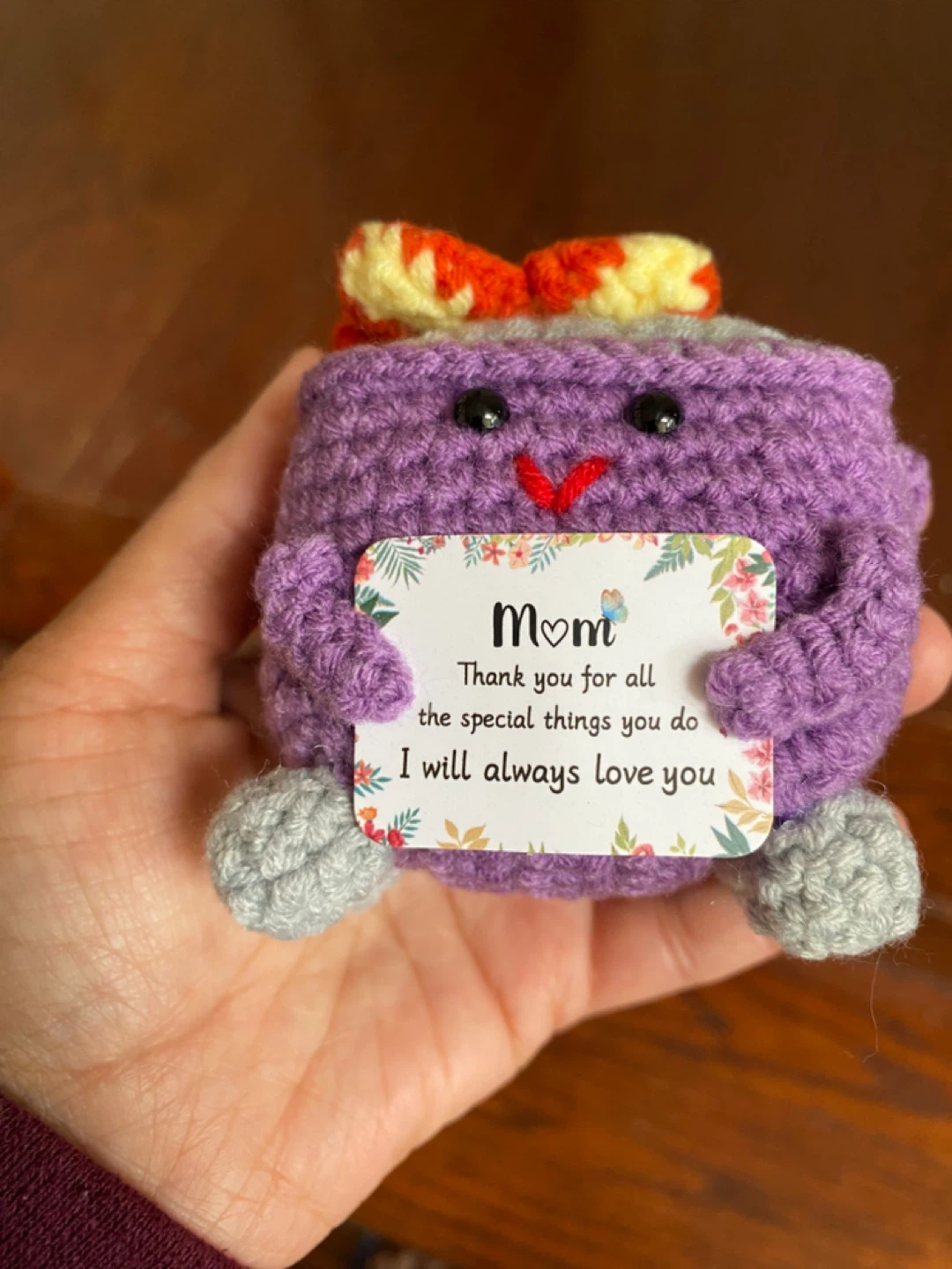 Handmade Crocheted Mom Gift