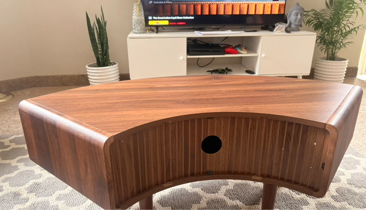 Mid-Century Modern Walnut Coffee Table - photo 2