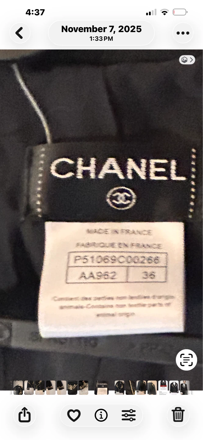 Chanel Black Embellished Jacket Size 36 - photo 4