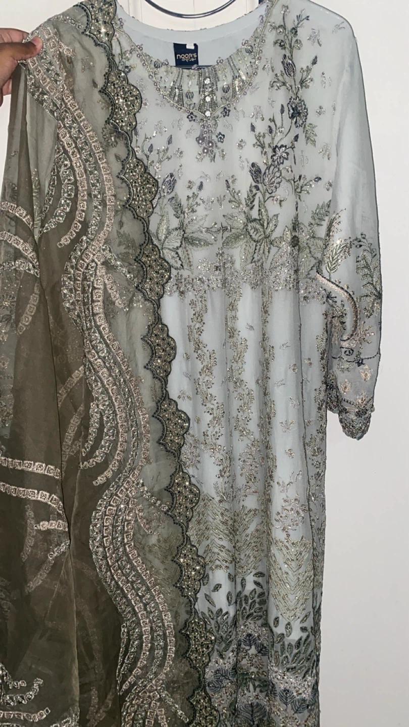 Party wear Embroidered Dress with Dupatta