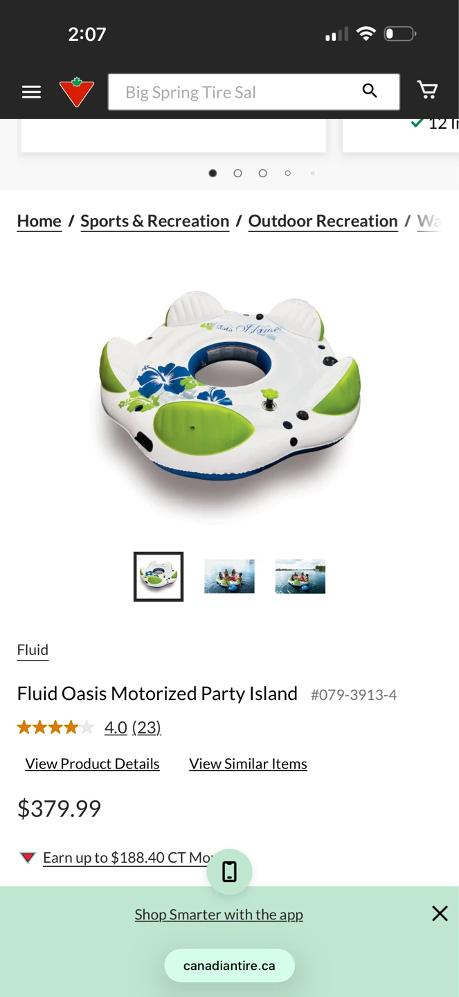 Fluid Oasis Motorized Party Island Float - photo 2
