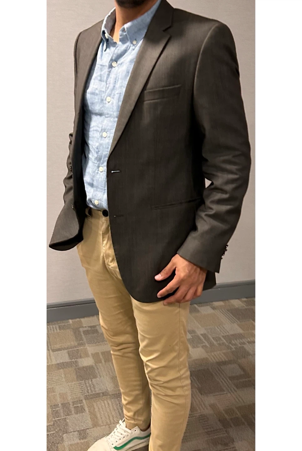 Hugo Boss Charcoal Grey Blazer - 40R (Medium) - photo 3