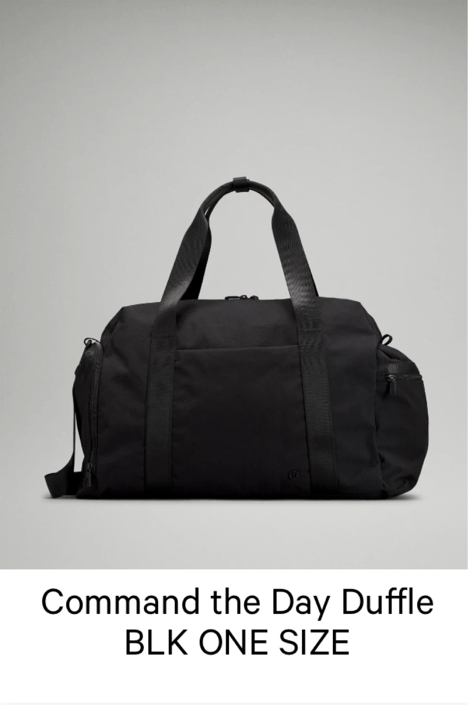 Lululemon Command the Day Duffle Bag Black