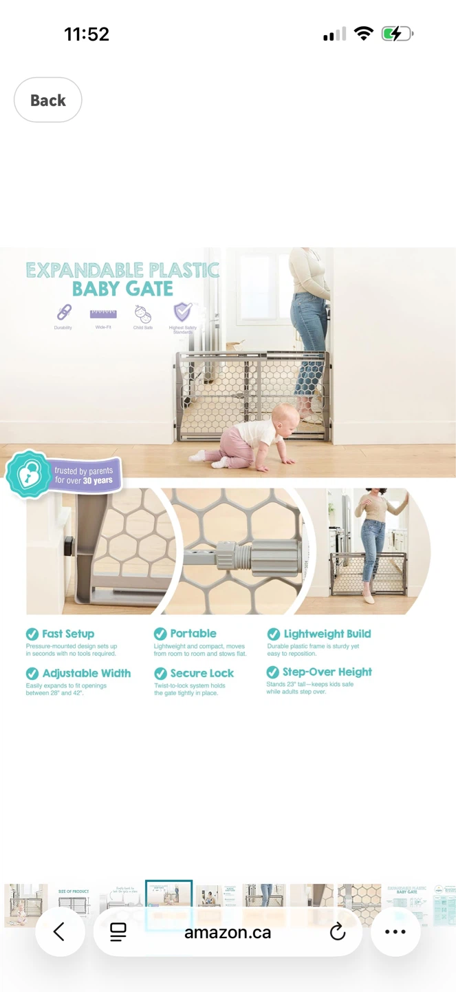 Regalo Expandable Safety Gate - Model # 0723 DS - Gray