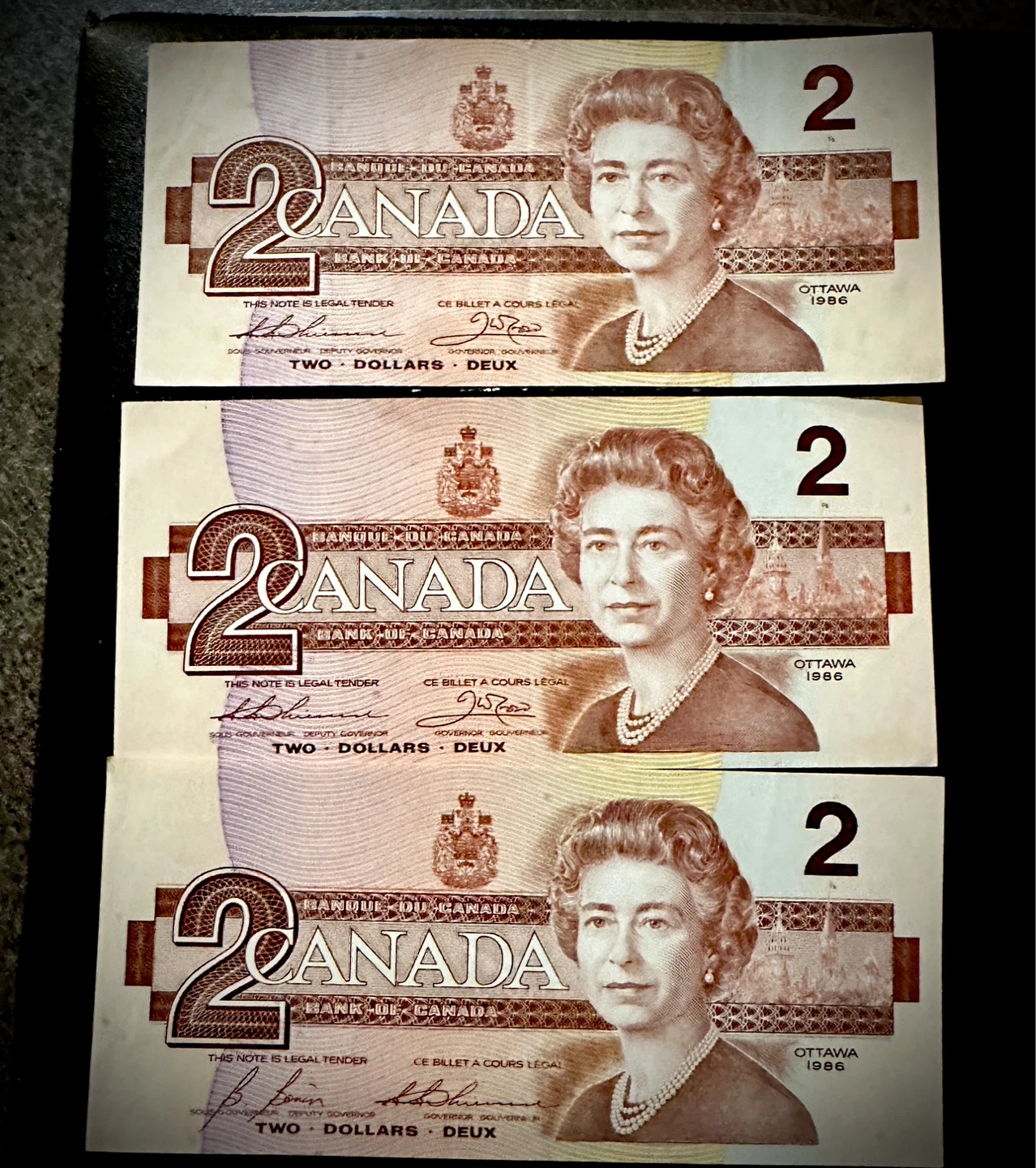 1986 Canadian $2 Bills - photo 2