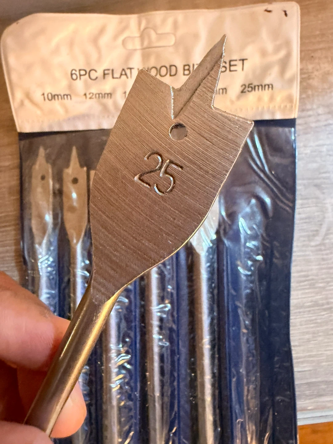 6 Piece Flat Wood Bits Set - photo 4