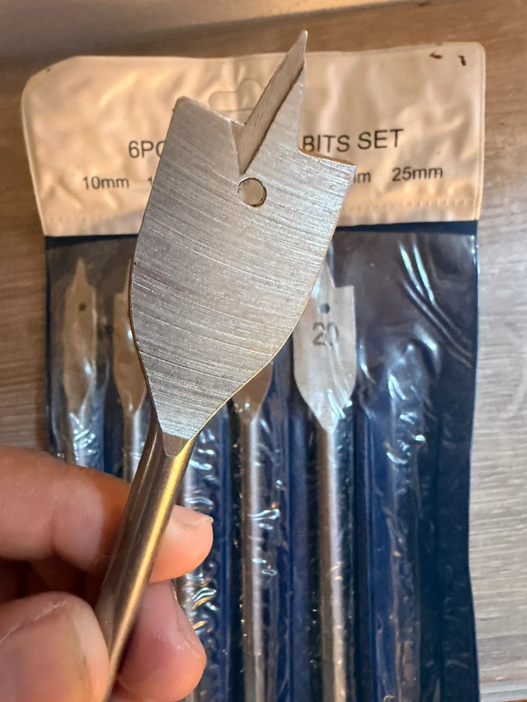 6 Piece Flat Wood Bits Set - photo 3