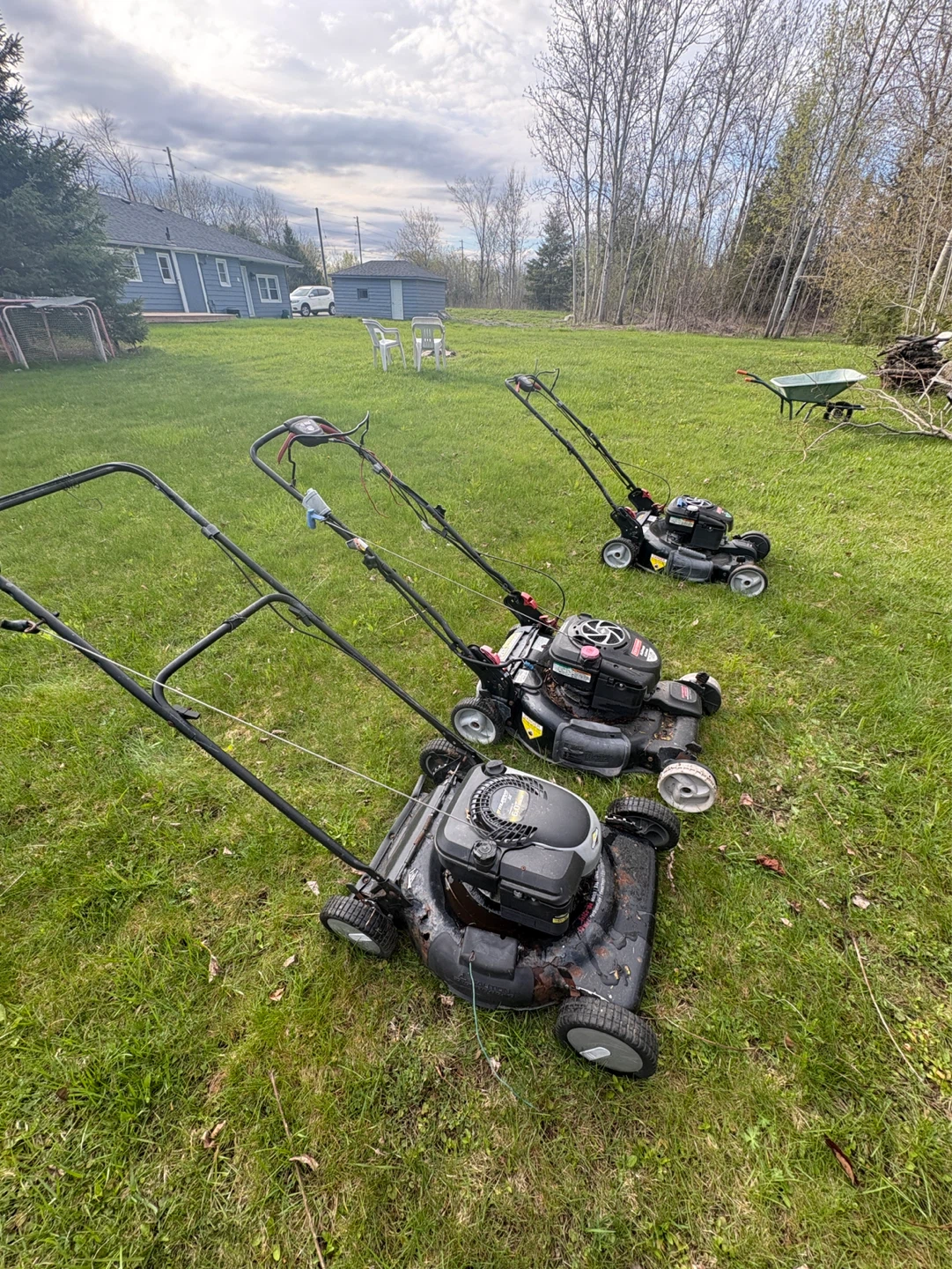 3 Gas Lawn Mowers - Various Brands
