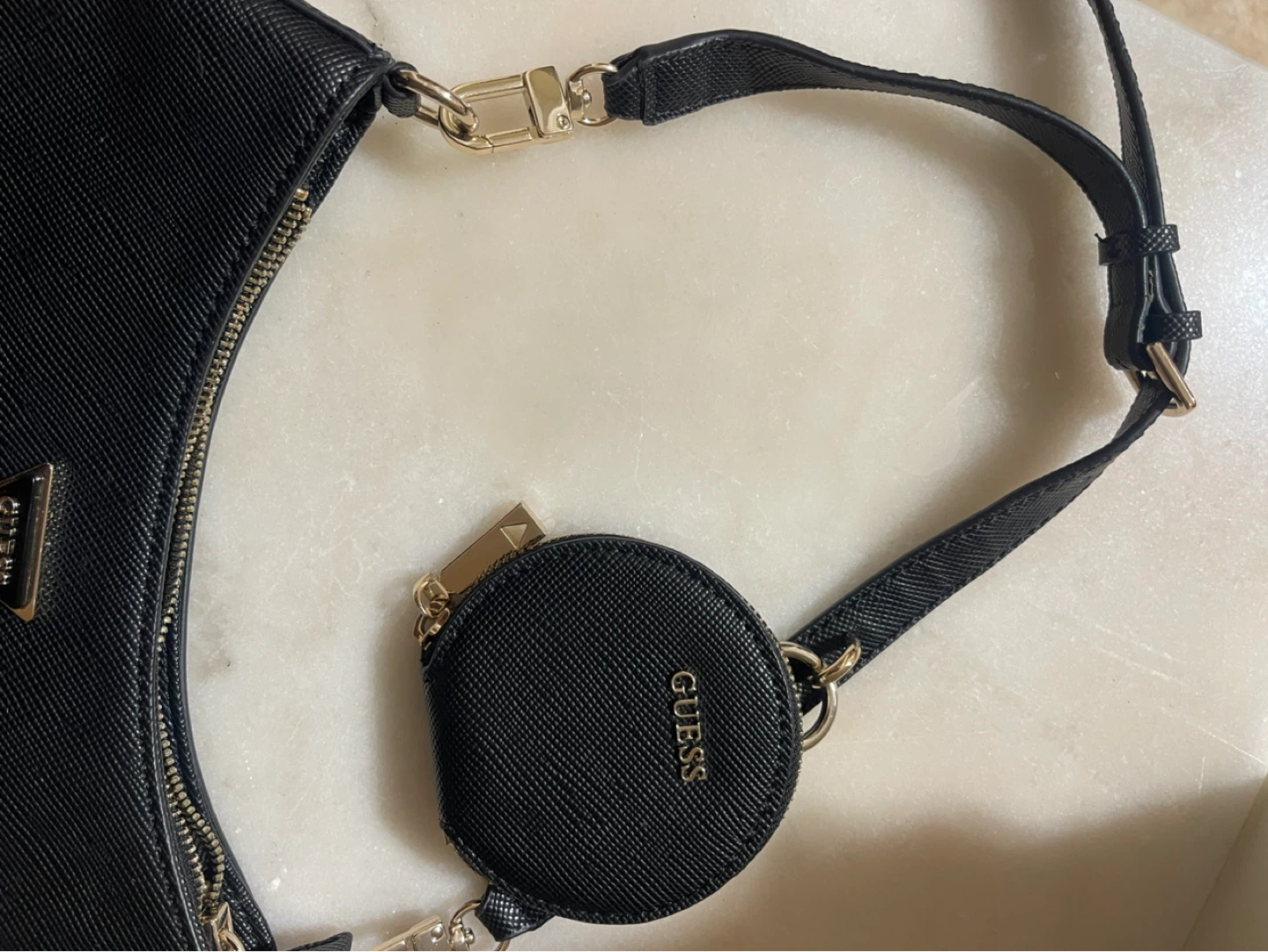 Guess Black Shoulder Bag with Coin Pouch - photo 5