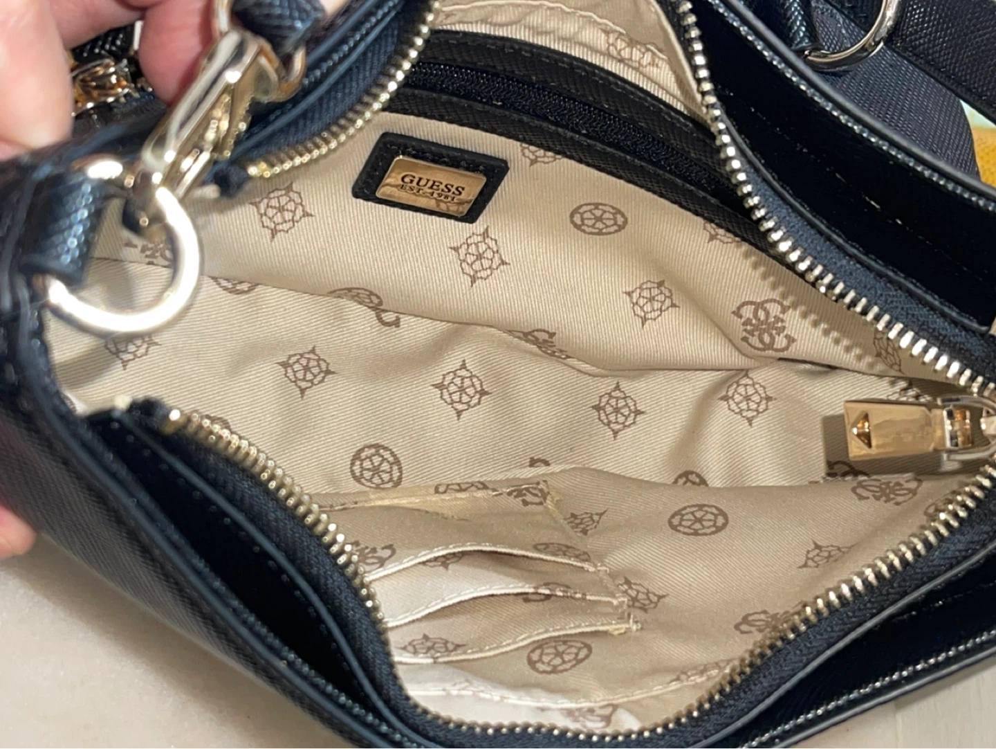 Guess Black Shoulder Bag with Coin Pouch - photo 2