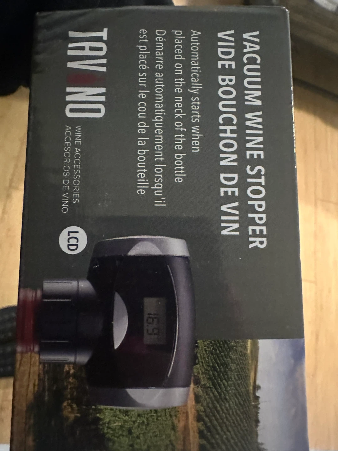 Try-No Vacuum Wine Stopper with LCD