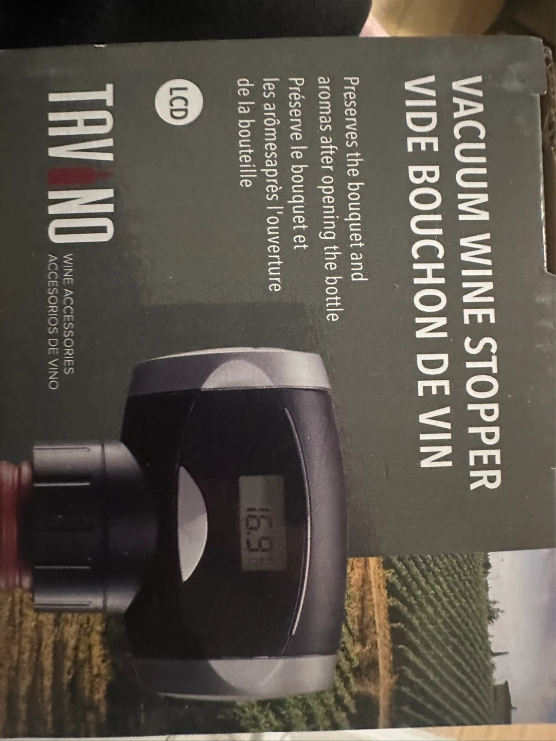 Try-No Vacuum Wine Stopper with LCD - photo 2