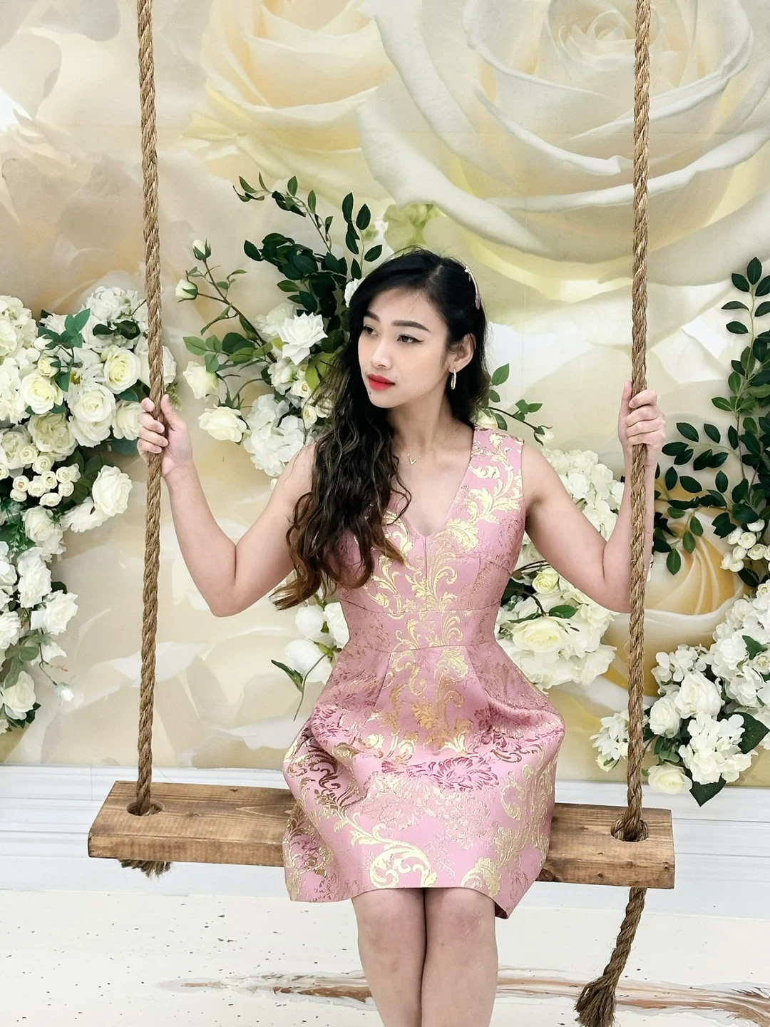 Dolce & Gabbana Pink Brocade Dress - photo 3