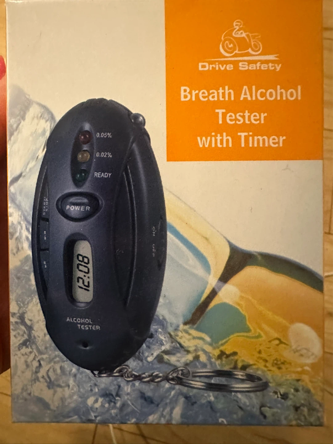 Drive Safety Breath Alcohol Tester with Timer
